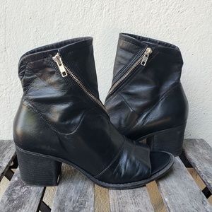 White Mountain Black Combat & Moto Boots